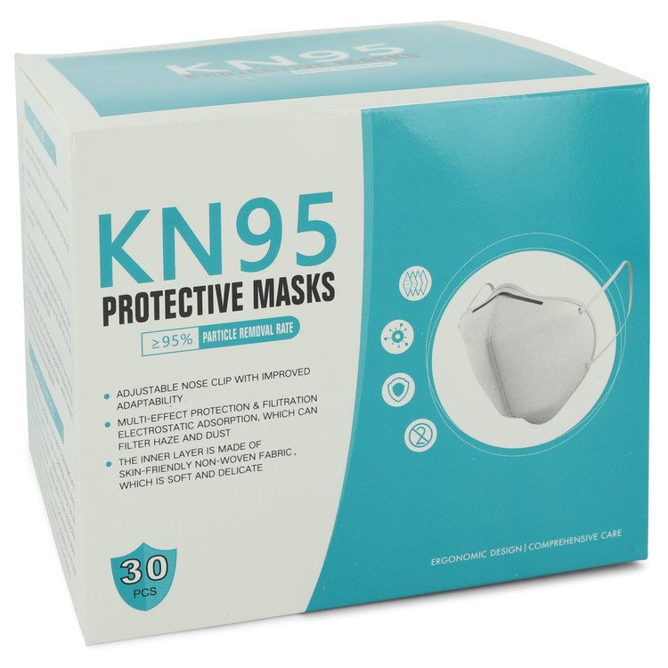 Kn95 Mask Thirty (30) KN95 Masks, Adjustable Nose Clip, Soft non-woven fabric, FDA and CE Approved (Unisex) By Kn95 For Women