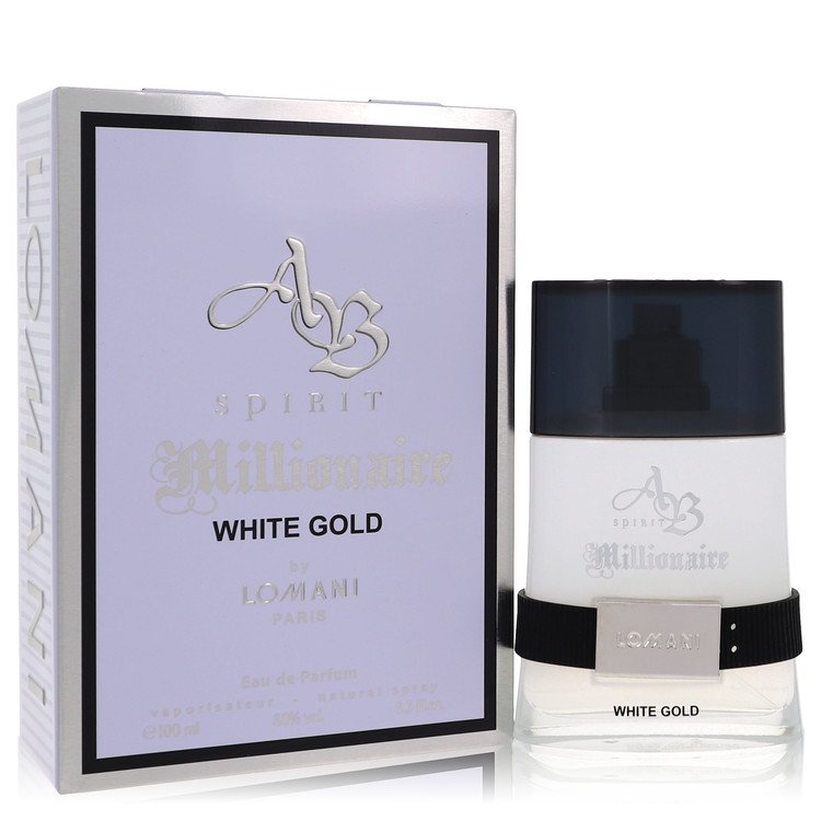 Ab Spirit Millionaire White Gold Eau De Parfum Spray By Lomani For Men