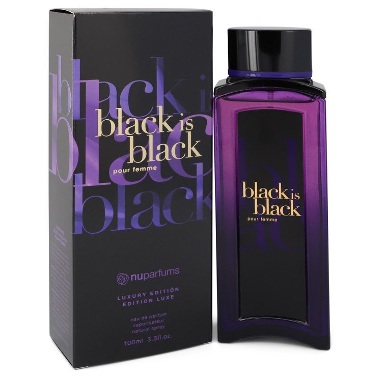 Black Is Black Eau De Parfum Spray By Nu Parfums For Women