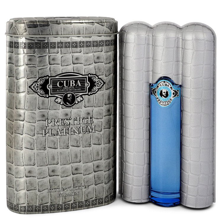 Cuba Prestige Platinum Eau De Toilette Spray By Fragluxe For Men