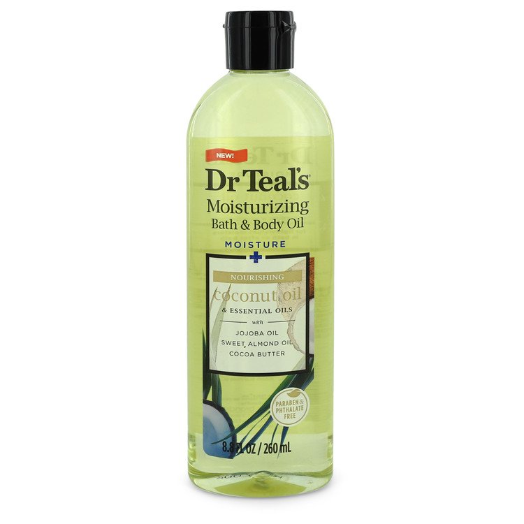 Dr Teal's Moisturizing Bath & Body Oil Nourishing Coconut Oil with Essensial Oils, Jojoba Oil, Sweet Almond Oil and Cocoa Butter By Dr Teal's For Women