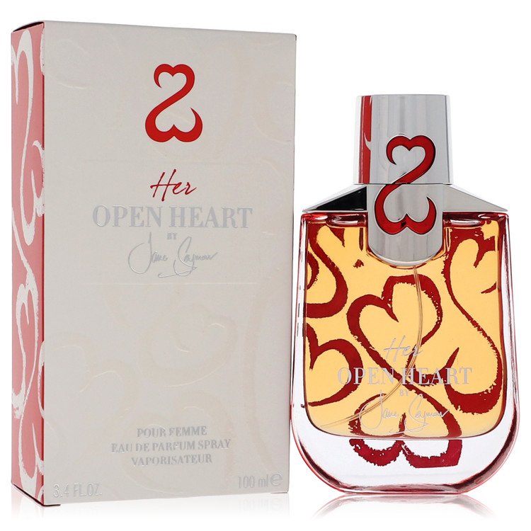 Her Open Heart Eau De Parfum Spray with Free Jewelry Roll By Jane Seymour For Women