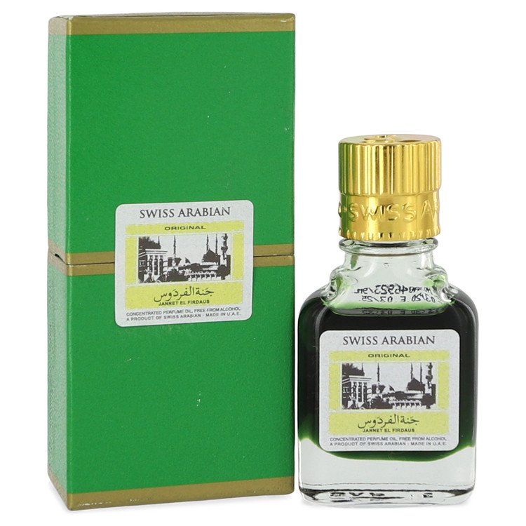 Jannet El Firdaus Concentrated Perfume Oil Free From Alcohol (Unisex Green Attar) By Swiss Arabian For Men