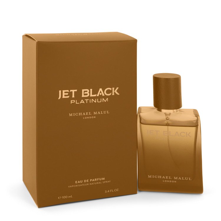 Jet Black Platinum Eau De Parfum Spray By Michael Malul For Men