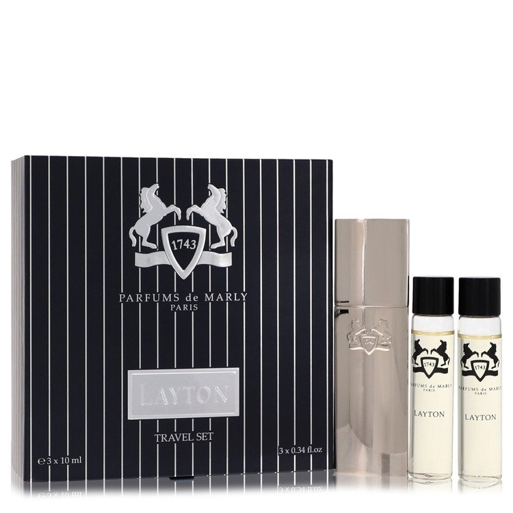 Layton Royal Essence Three Eau De Parfum Sprays Travel Set By Parfums De Marly For Men