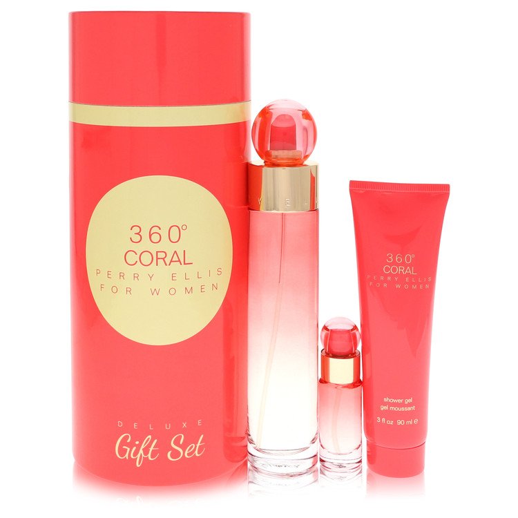 Perry Ellis 360 Coral Gift Set By Perry Ellis For Women