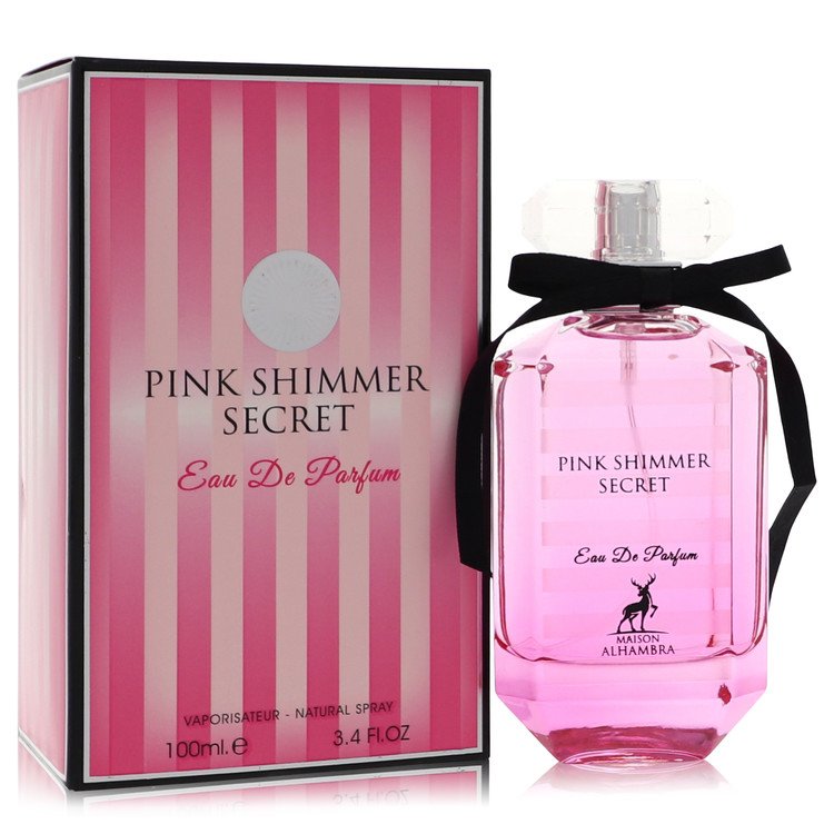 Pink Shimmer Secret Eau De Parfum Spray By Maison Alhambra For Women