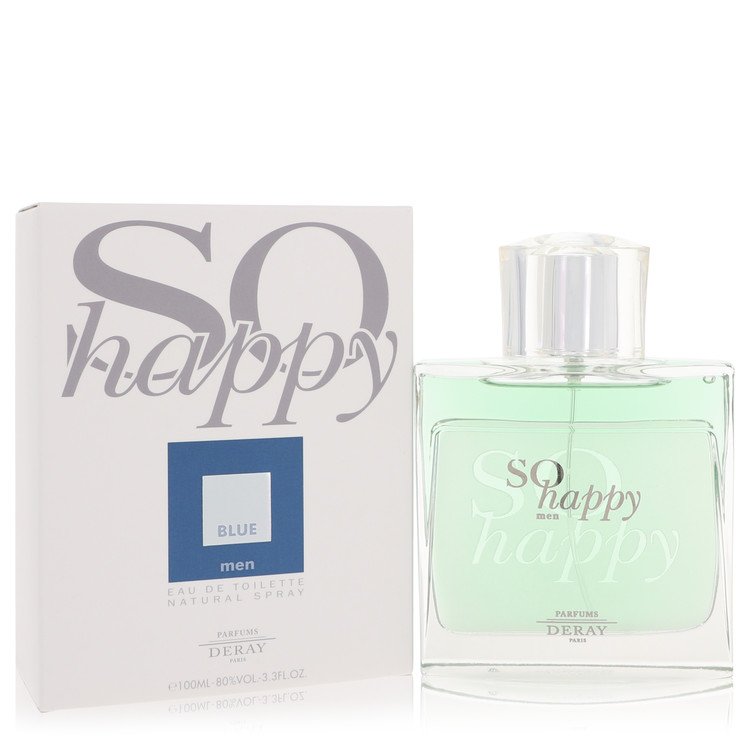 So Happy Blue Eau De Toilette Spray By Parfums Deray For Men